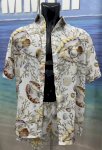 Костюм мужской (рубашка+шорты) Морские грёзы белый